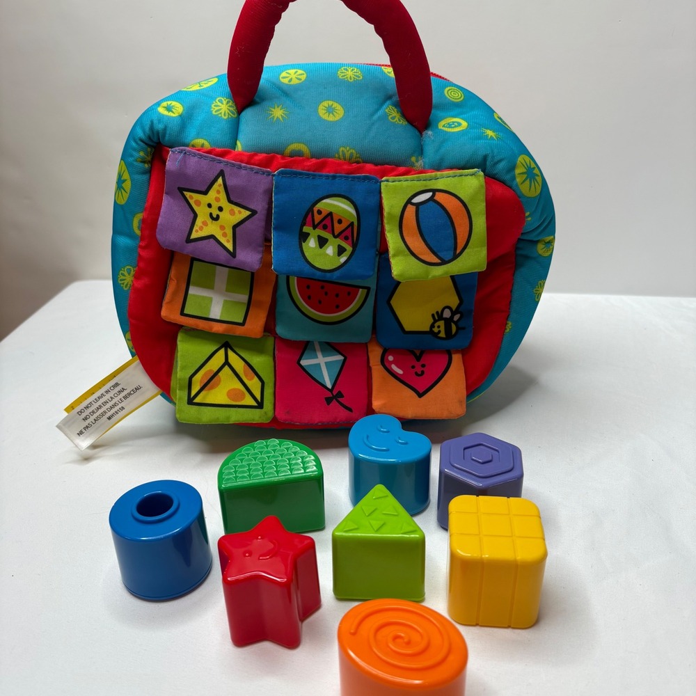 Melissa & Doug's Kids Take-Along Shape Sorter Baby Toddler Toy 9185 Multi Color